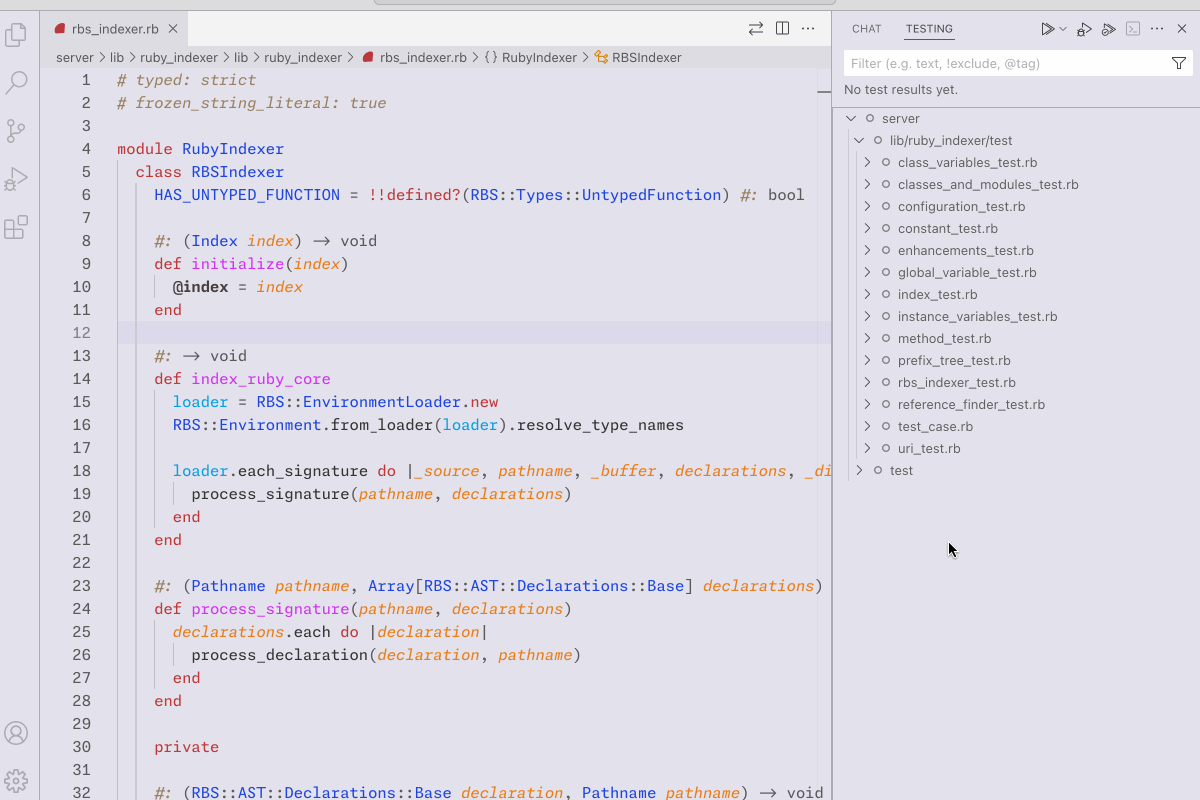 Test explorer demo
